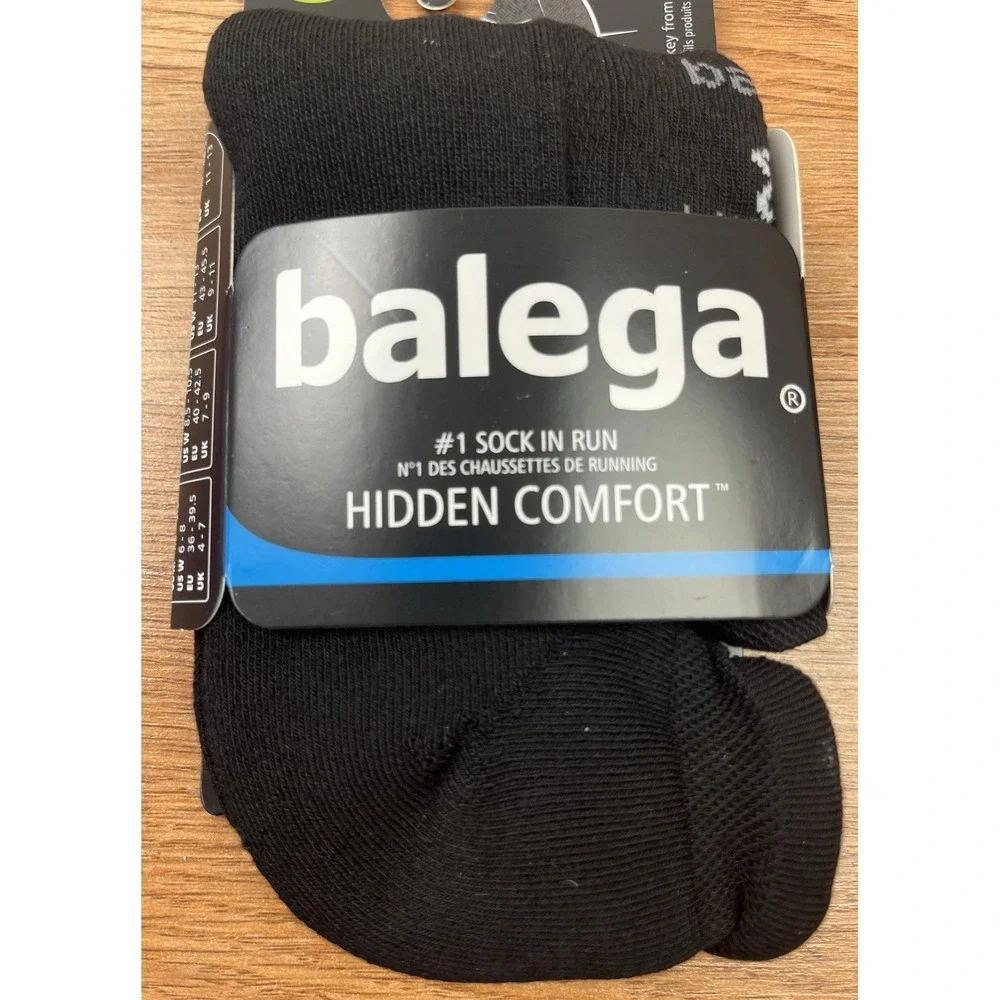 Balega Hidden Comfort 1 Pair Black No Show Socks Unisex Size Medium NEW
